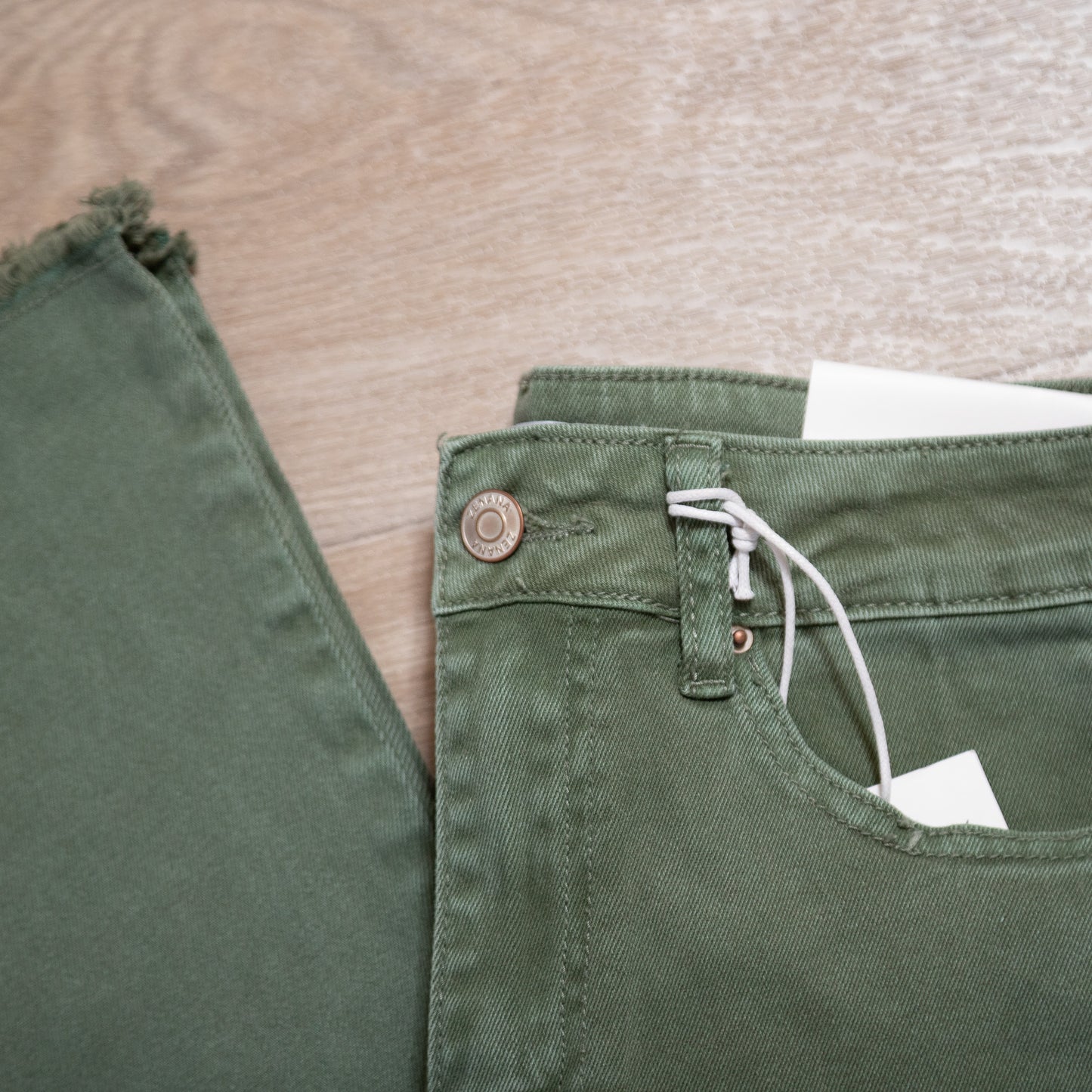 Acid Washed High Waist Bootcut Pants – Zenana Frayed Hem