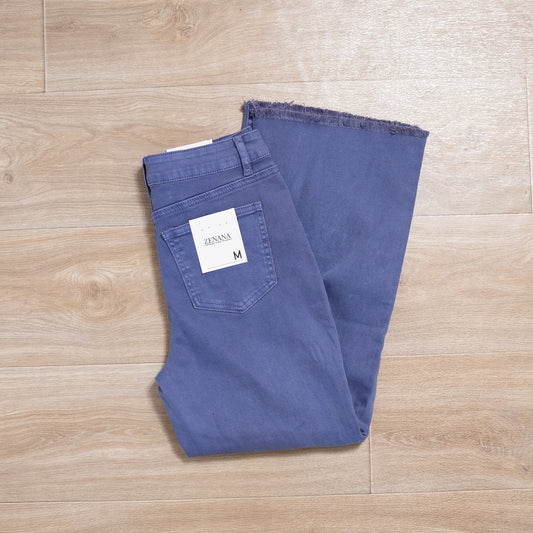 Acid Washed High Waist Bootcut Pants – Zenana Frayed Hem
