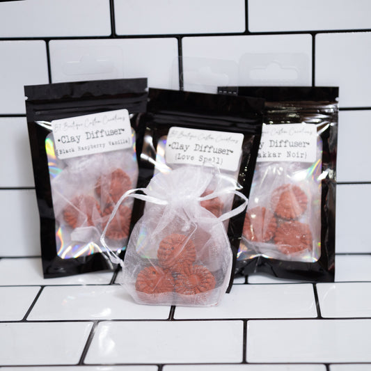 Handmade Clay Diffuser by B7 Boutique Custom Creations – Hanging or Mesh Bag Style
