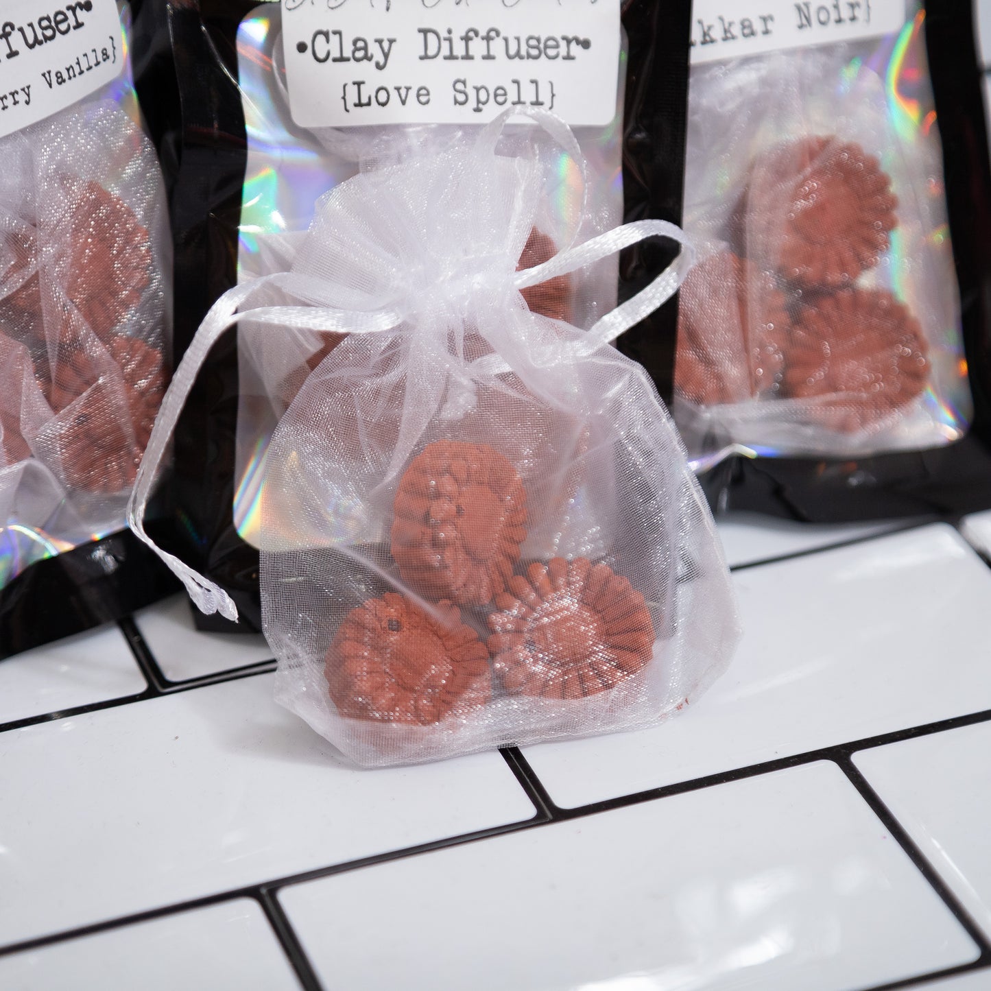 Handmade Clay Diffuser by B7 Boutique Custom Creations – Hanging or Mesh Bag Style
