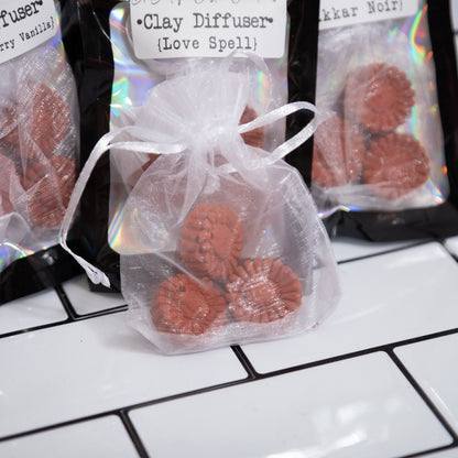 Handmade Clay Diffuser by B7 Boutique Custom Creations – Hanging or Mesh Bag Style