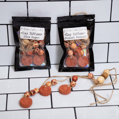 Handmade Clay Diffuser by B7 Boutique Custom Creations – Hanging or Mesh Bag Style