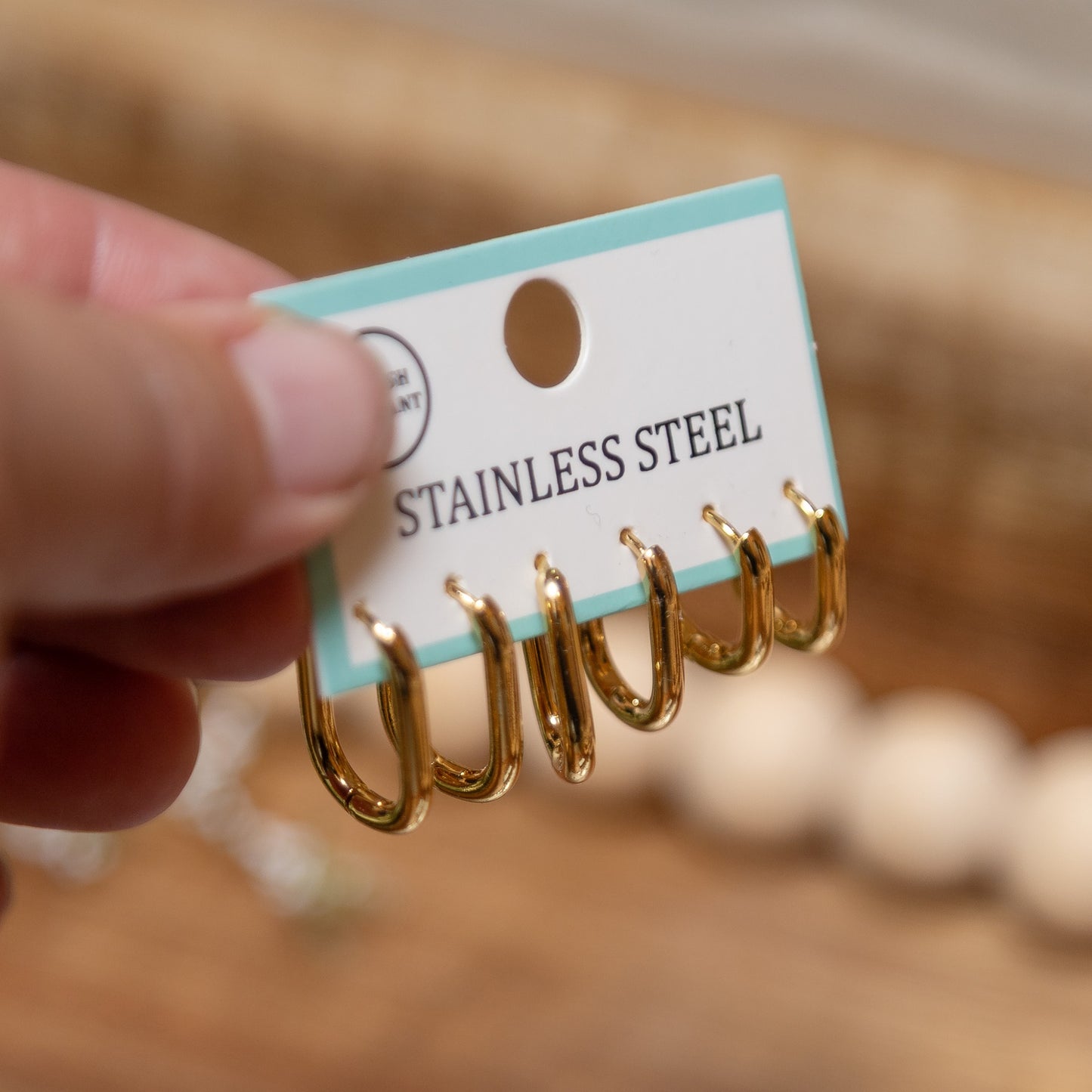 Everyday Stainless Steel Hoop Earring Set | Gold or Silver Tarnish-Resistant Hoop Set