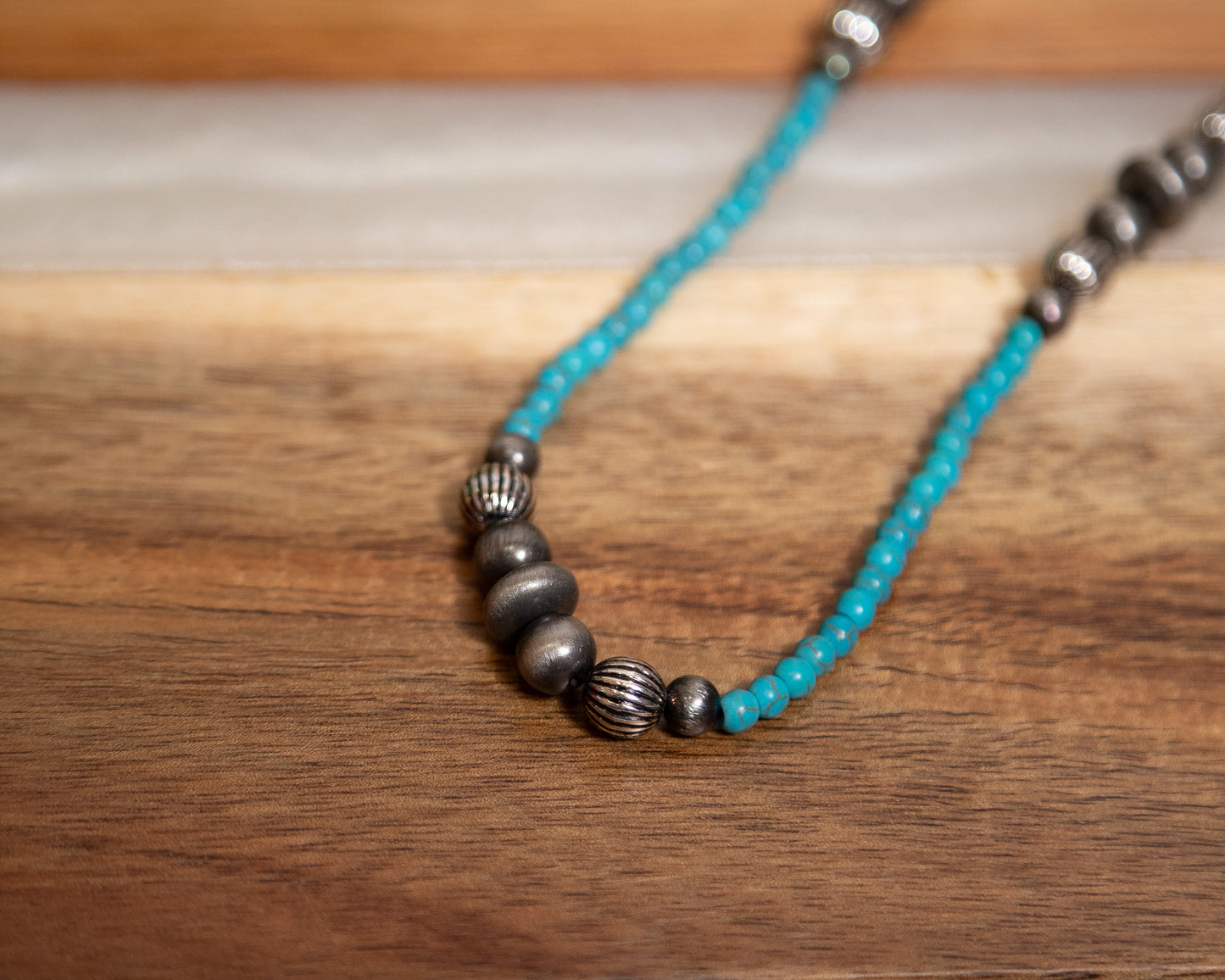 Western Beaded Necklaces – Turquoise Pendant, Desert Trails Wood Beads & Campfire Glow Beaded Necklace