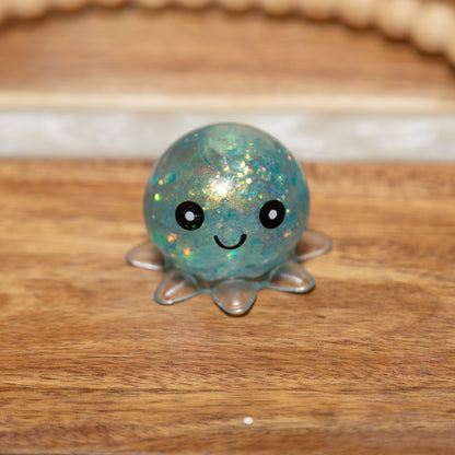 Assorted Glitter Octopus Squishy Toy | Cute Mini Sensory Fidget Toy
