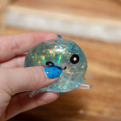 Assorted Glitter Octopus Squishy Toy | Cute Mini Sensory Fidget Toy