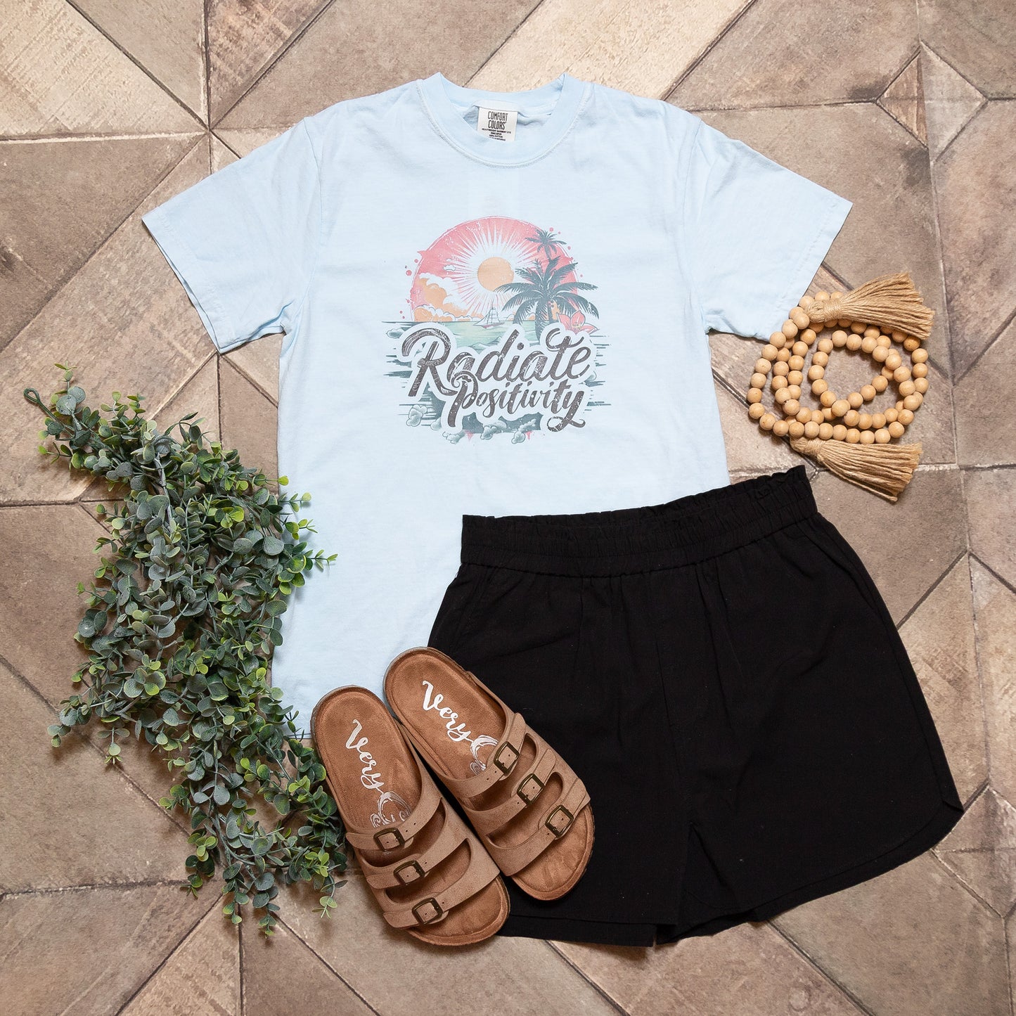 Radiate Positivity Graphic Tee | Inspirational Graphic T-Shirt