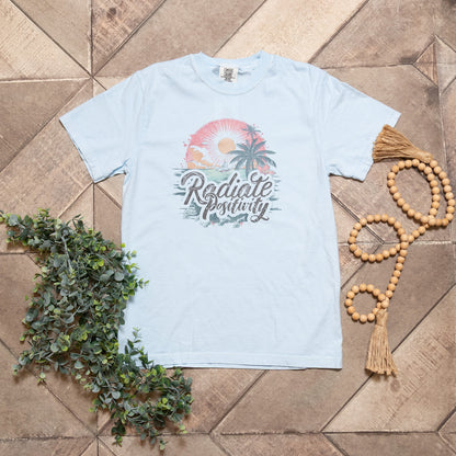 Radiate Positivity Graphic Tee | Inspirational Graphic T-Shirt