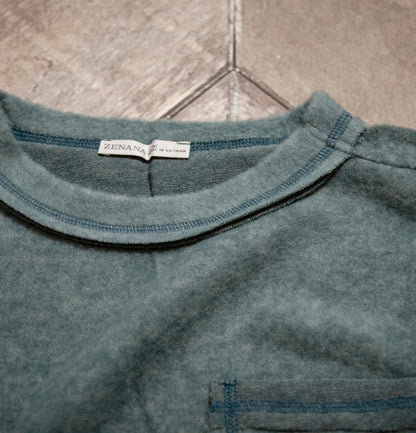 Zenana Brushed Hacci Hi‑Low Round Neck Sweater – Soft Oversized Knit Top