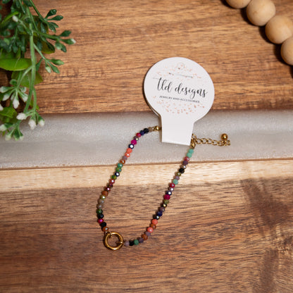 Confetti Bead Necklace & Bracelet | TLD Designs Colorful Boutique Jewelry