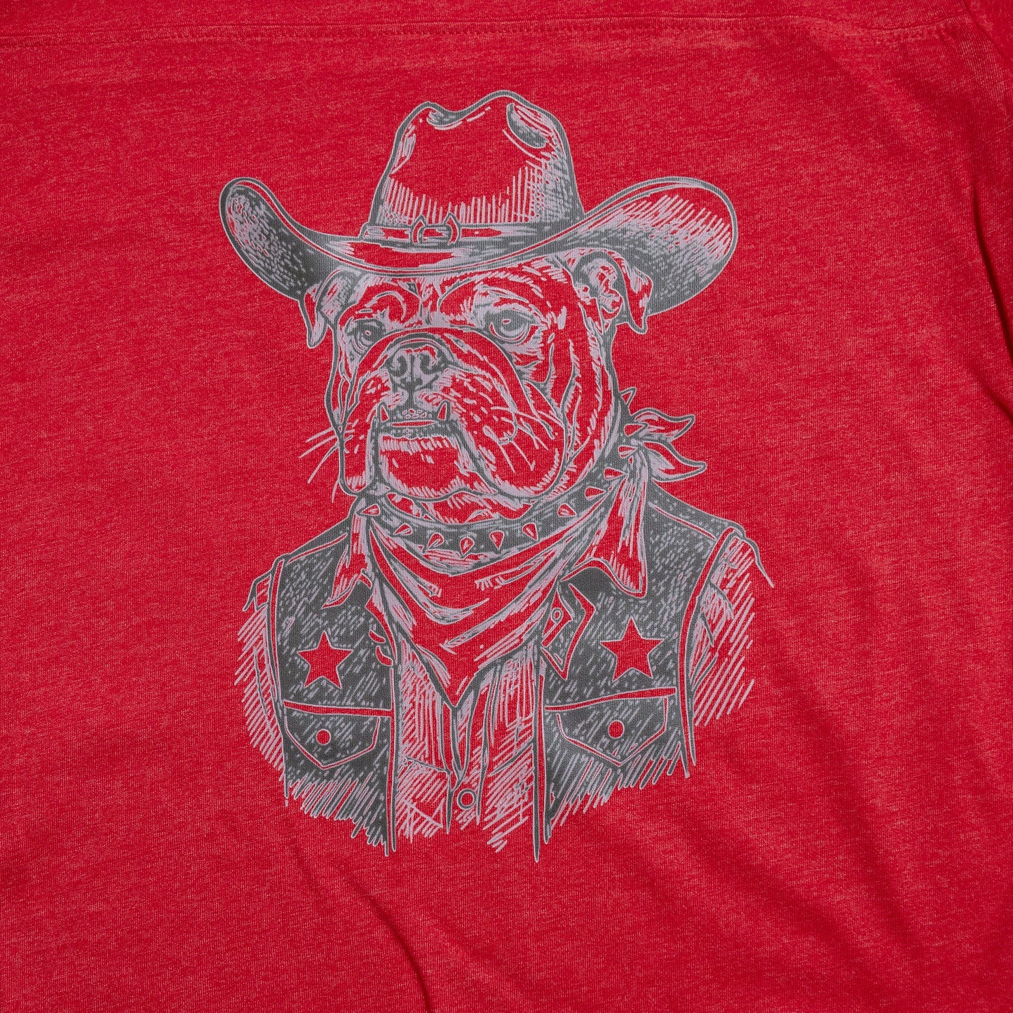 Cowboy Bulldog Graphic Tee – Western Dog Lover T-Shirt