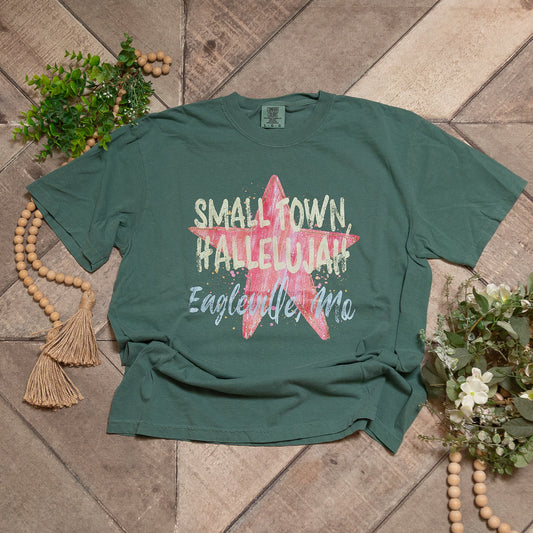 Small Town Hallelujah Eagleville MO Graphic Tee | Comfort Colors Faith Shirt