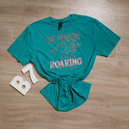 The Heavens Are Roaring Graphic Tee – Psalm 16:1 Christian Faith Shirt