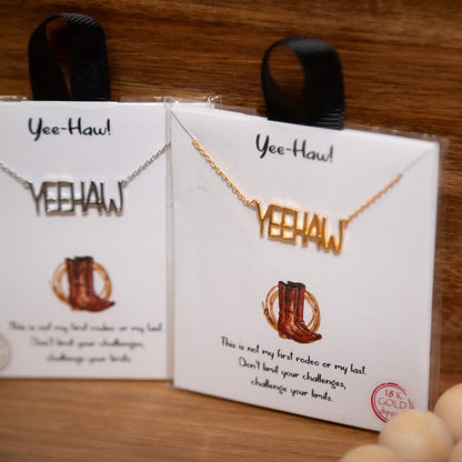 Yee-Haw Statement Necklace – Gold or Silver