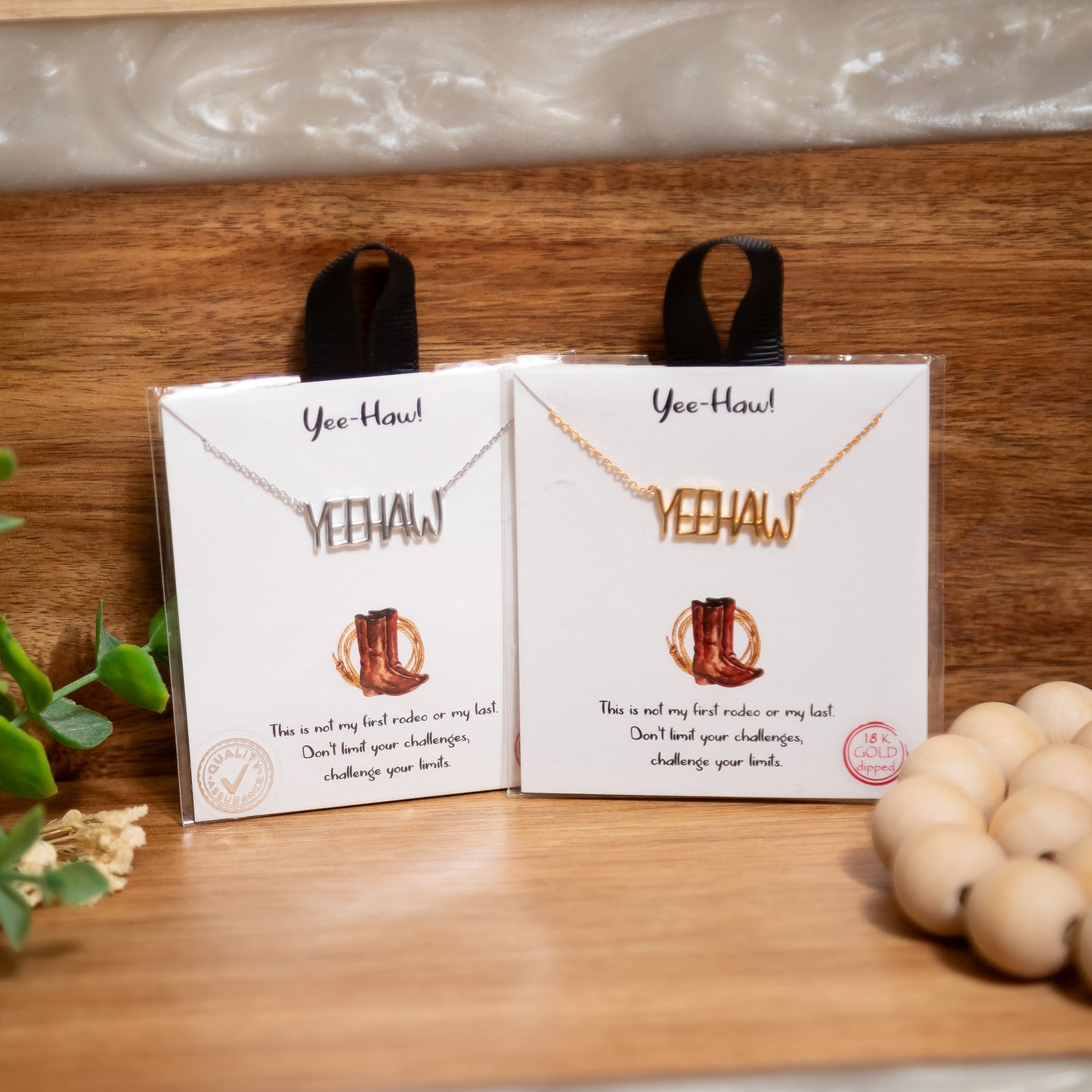 Yee-Haw Statement Necklace – Gold or Silver