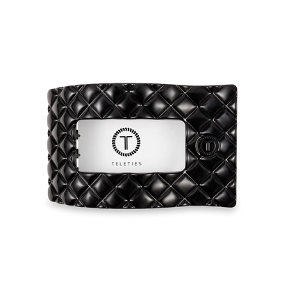TELETIES Medium Flat Rectangle Hair Clip – No-Snag Hold for All-Day Comfort