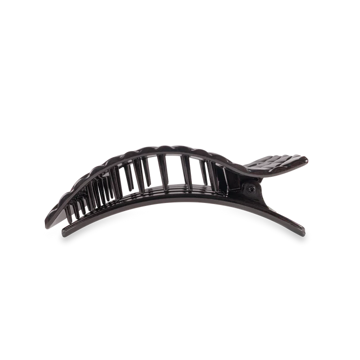 TELETIES Medium Flat Rectangle Hair Clip – No-Snag Hold for All-Day Comfort