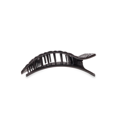 TELETIES Small Flat Rectangle Hair Clip – Strong Hold, No Snag