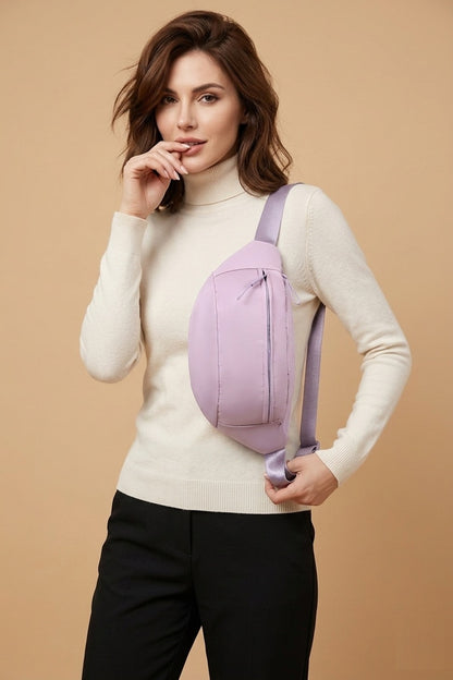 Zip & Go Double Zipper Crossbody Fanny Pack