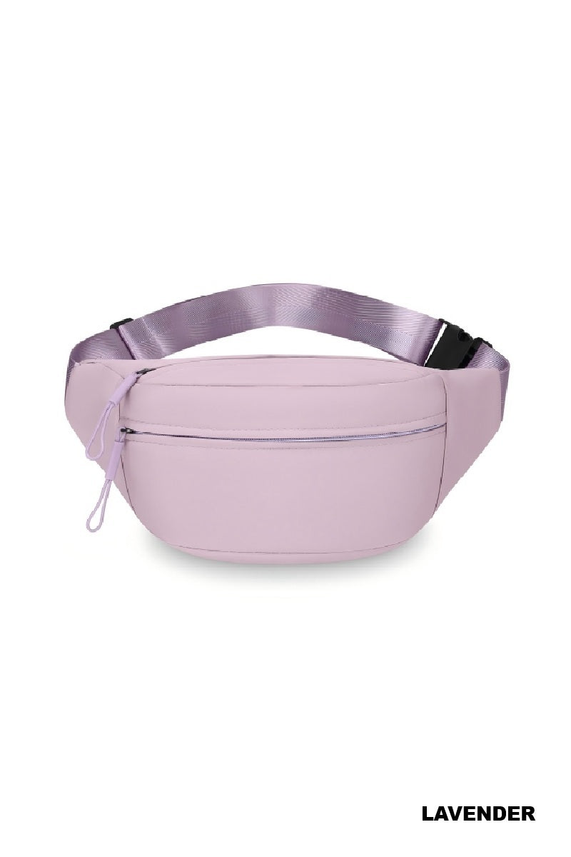 Zip & Go Double Zipper Crossbody Fanny Pack