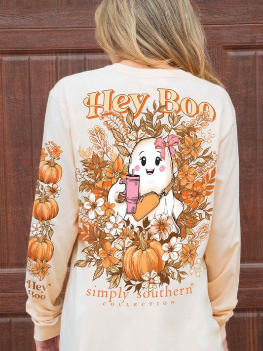 Hey Boo Simply Southern Long Sleeve T-shirt