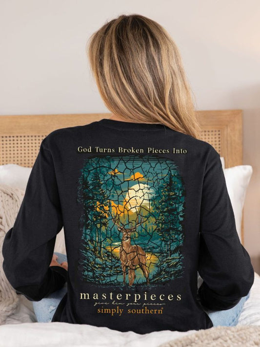 Broken Masterpieces Simply Southern Long Sleeve T-shirt