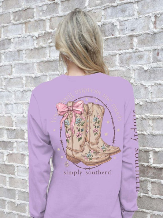 You Don't Impress Me Simply Southern Long Sleeve T-shirt