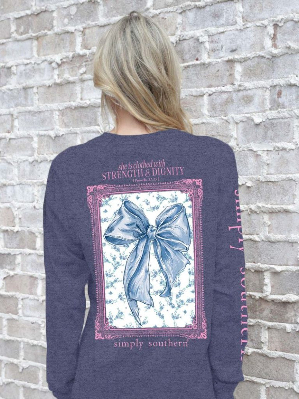 She is Clothed Simply Southern Long Sleeve T-shirt