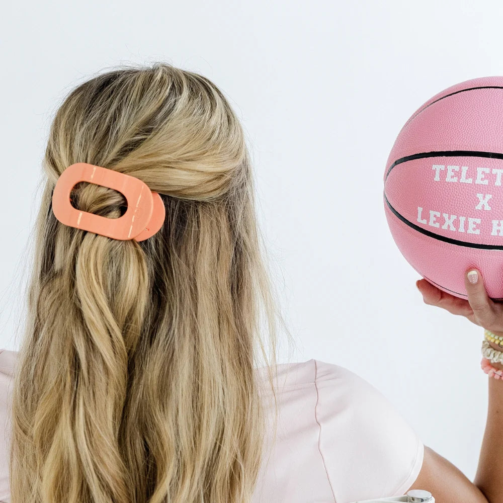 Large Flat Round Teleties Clip