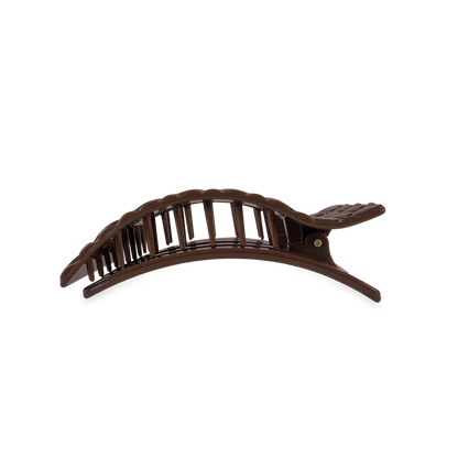 TELETIES Medium Flat Rectangle Hair Clip – No-Snag Hold for All-Day Comfort