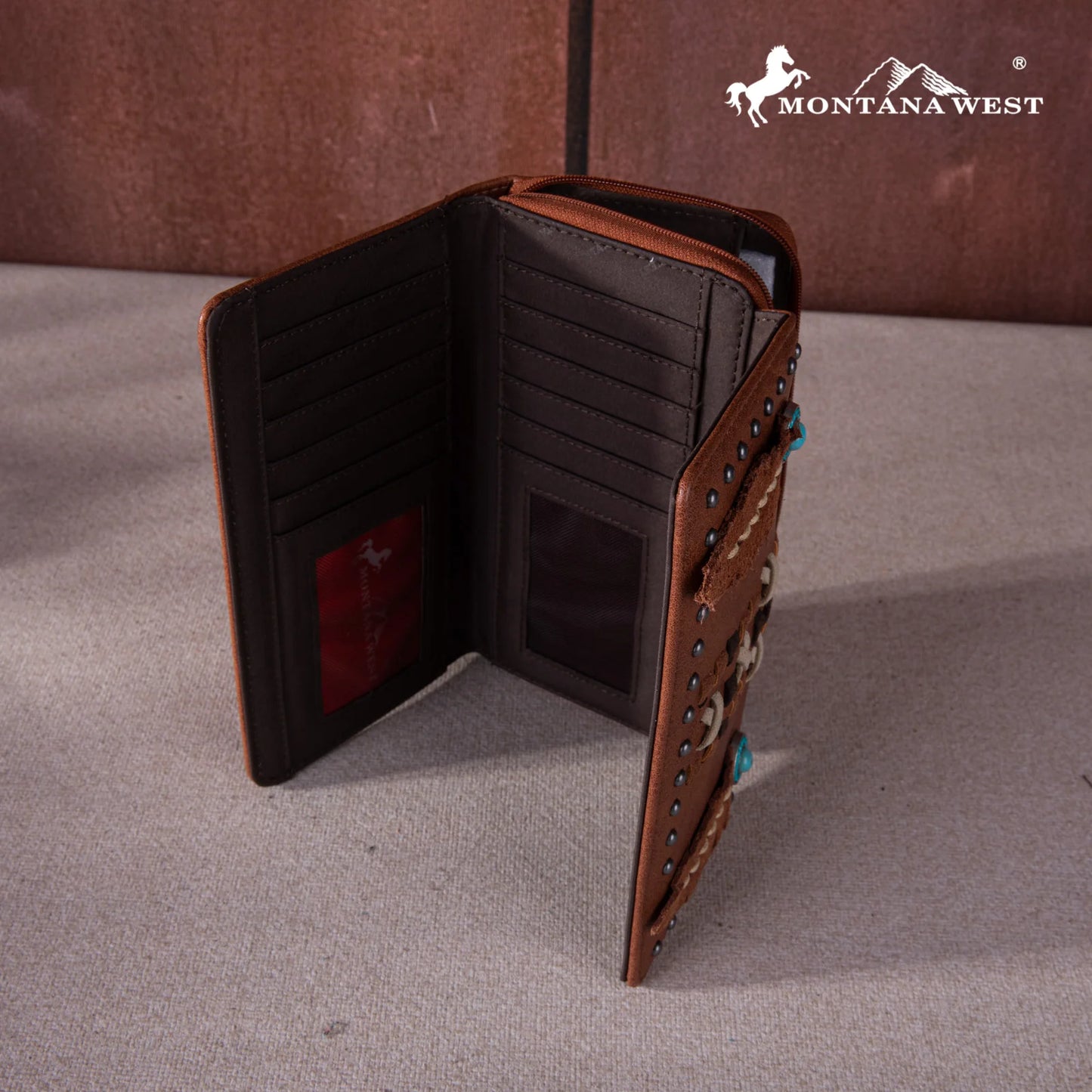 Montana West Feather Collection Wallet