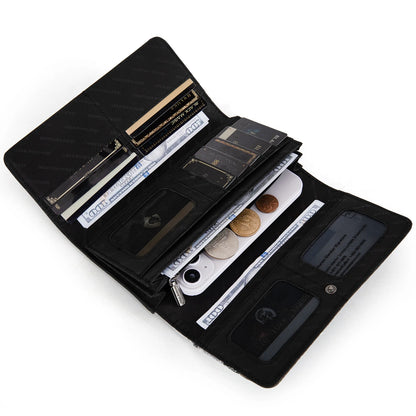 Black and White Montana West Tooled Aztec Collection Wallet