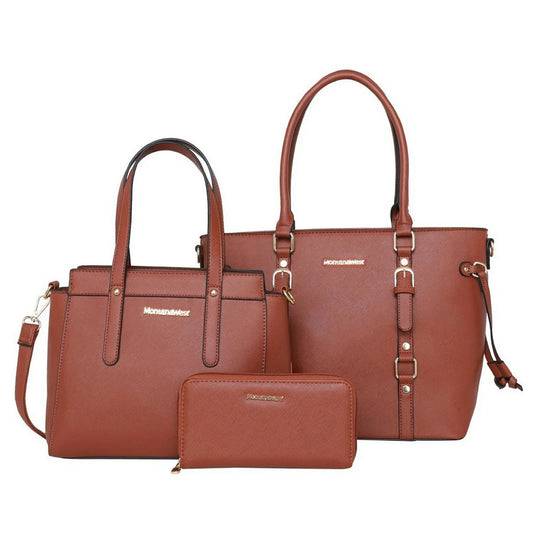 Montana West 3PCs Set Tote/Crossbody/Wallet