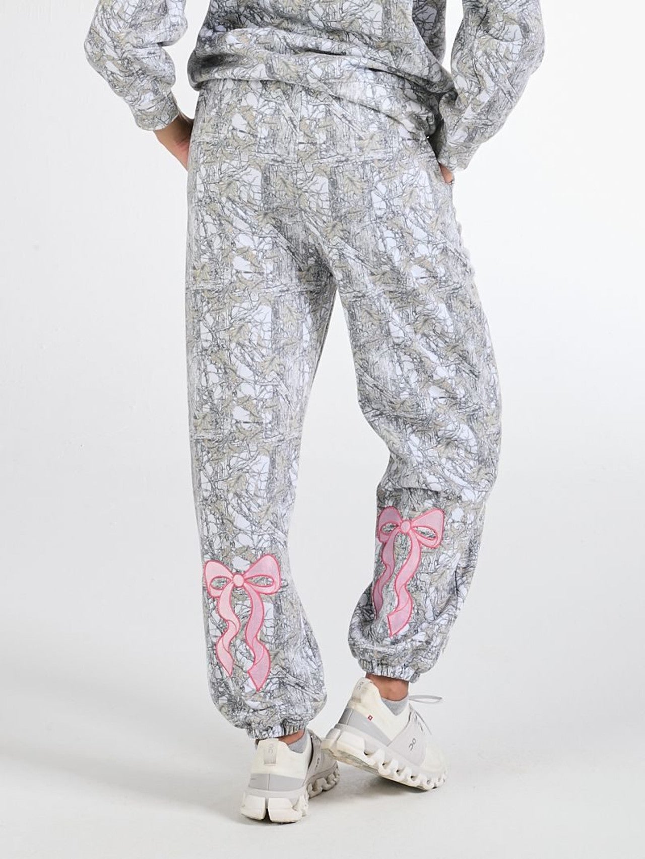 “Camo & Bow Lounge Jogger” – Playful Camo Sweatpants with Feminine Bow Detail by Simply southern