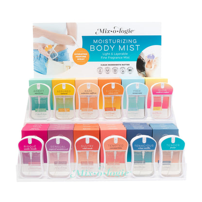 MIX•O•LOGIE Moisturizing Body Mist Spray | Alcohol-Free Layerable Fragrance Mist