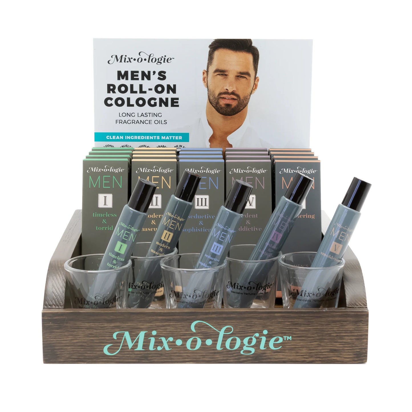 MIX•O•LOGIE Men’s Cologne Oil Rollerball | Alcohol-Free Cologne
