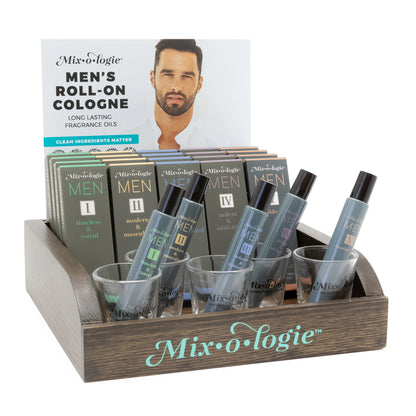 MIX•O•LOGIE Men’s Cologne Oil Rollerball | Alcohol-Free Cologne