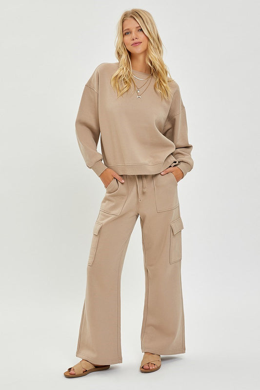 HIGH RISE SIDE POCKET RELAXED JOGGER PANTS RISEN