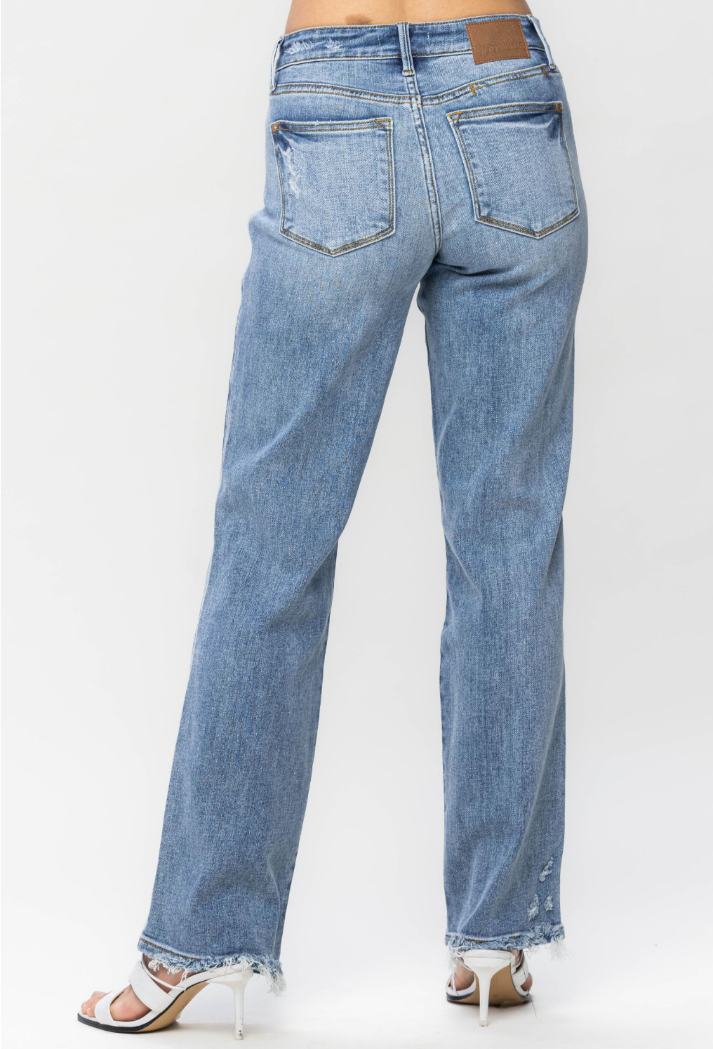 JUDY BLUE MID-RISE CELL PHONE POCKET DAD JEAN 82540