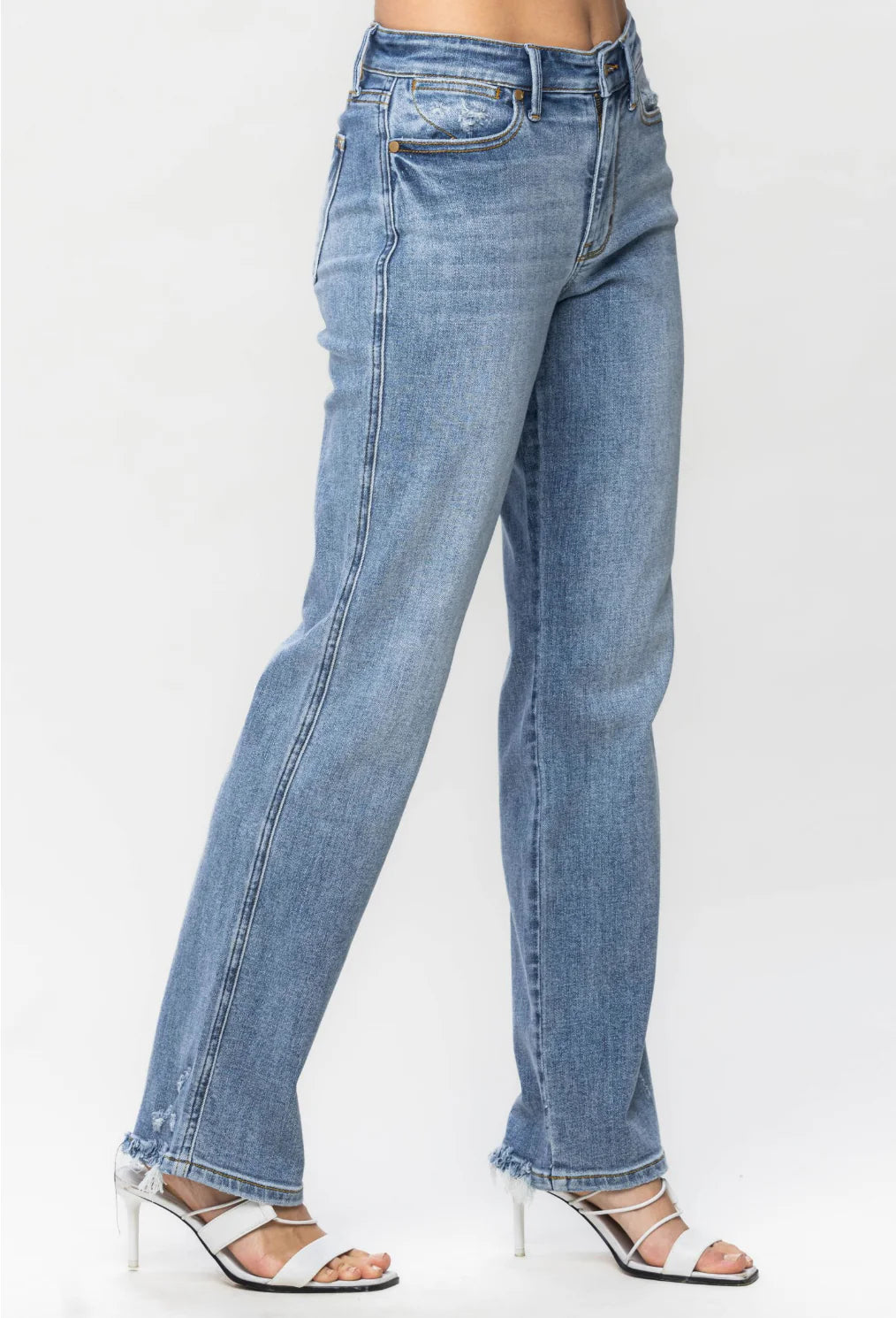 JUDY BLUE MID-RISE CELL PHONE POCKET DAD JEAN 82540