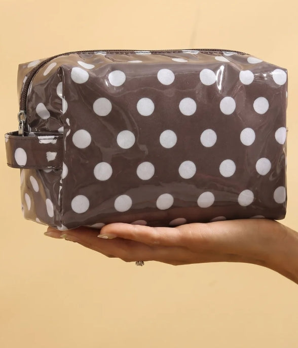 ~PREORDER ~ Polka Dot PVC Makeup Bag ~PREORDER ~