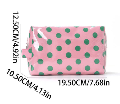 ~PREORDER ~ Polka Dot PVC Makeup Bag ~PREORDER ~