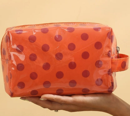 ~PREORDER ~ Polka Dot PVC Makeup Bag ~PREORDER ~
