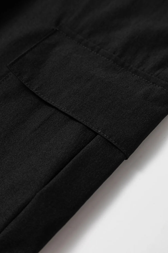~PREORDER ~ Black High Waist Cargo Jogger Pants ~PREORDER ~