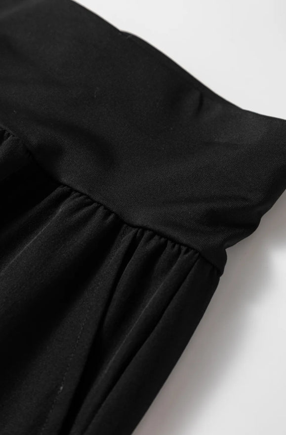 ~PREORDER ~ Black High Waist Cargo Jogger Pants ~PREORDER ~