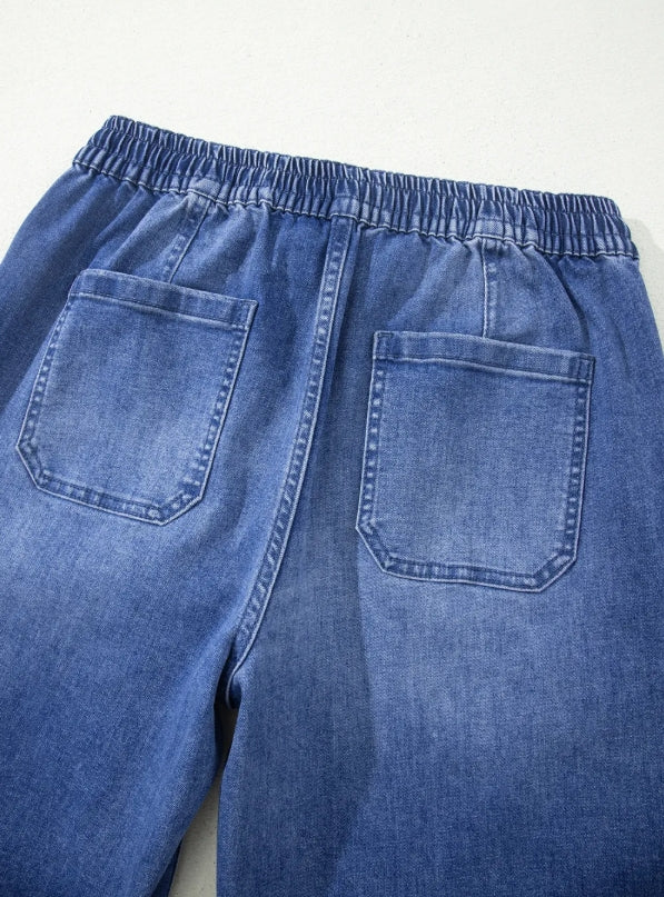 ~PREORDER ~ Ashleigh Blue Drawstring Waist Ankle Jeans ~PREORDER ~