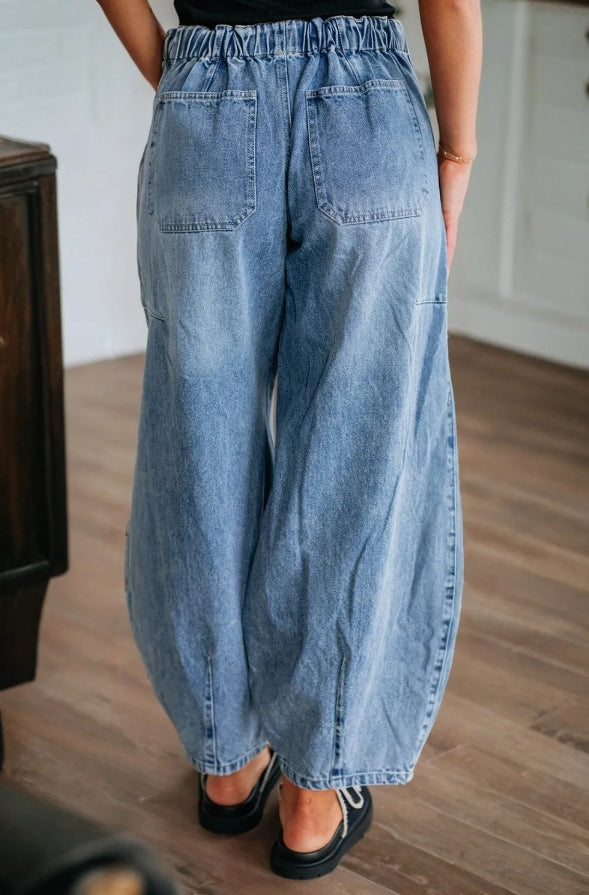 ~PREORDER ~ Myosotis Drawstring Paperbag Waist Barrel Jeans ~PREORDER ~