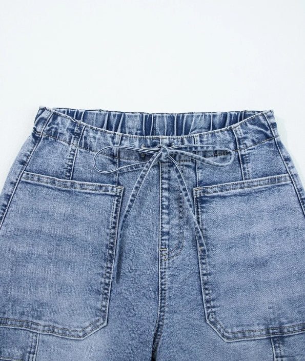 ~PREORDER ~ Myosotis Drawstring Paperbag Waist Barrel Jeans ~PREORDER ~