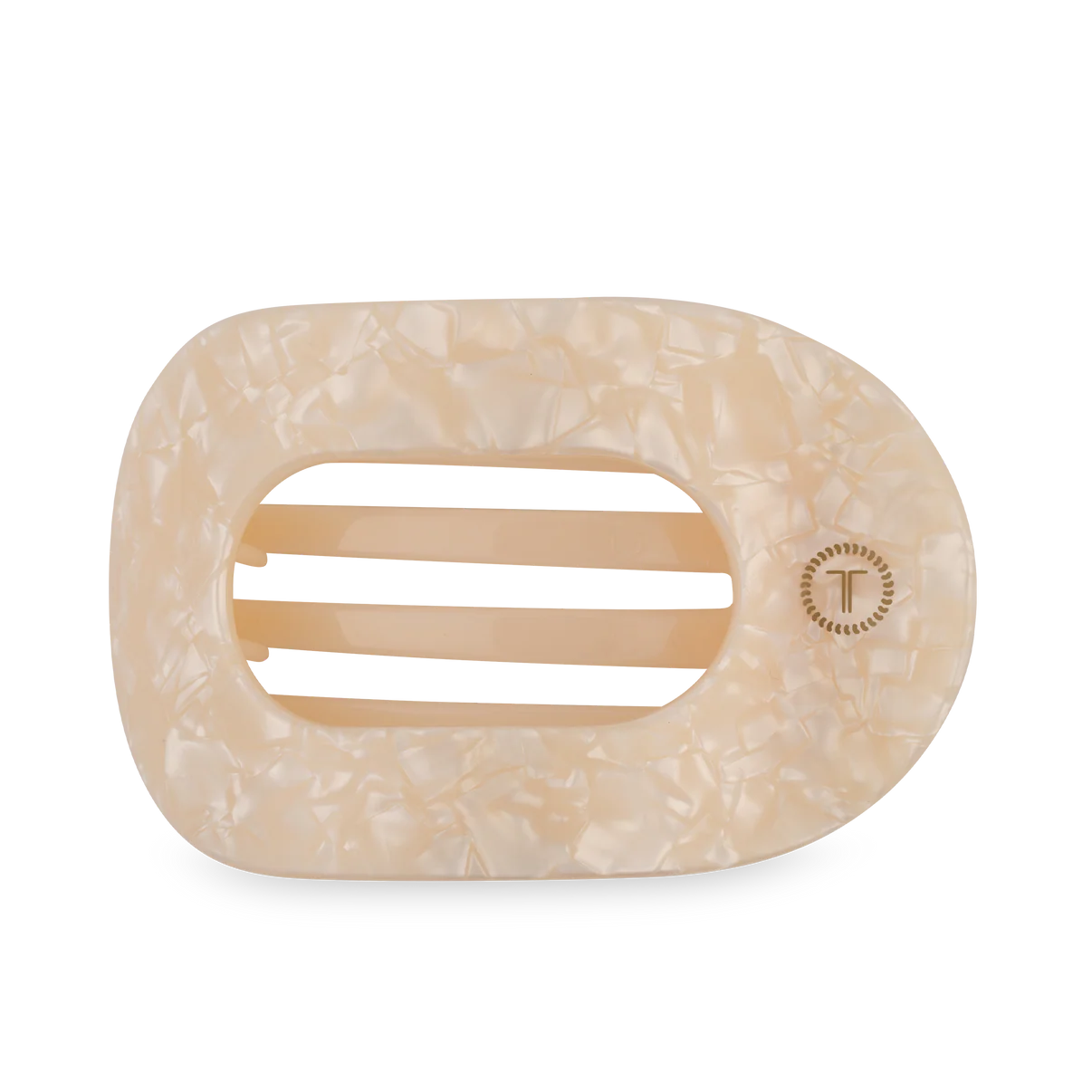 Large Flat Round Teleties Clip