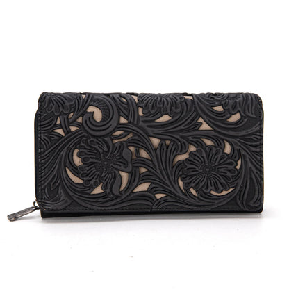 Trinity Ranch Floral Tooled Collection Wallet